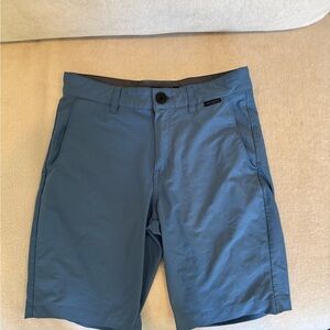 Boys Travis Mathew Slate Blue Flat Front Shorts